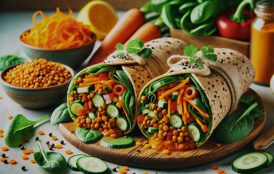 Spicy Lentil Wraps