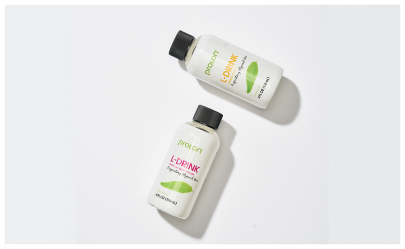Two 4 ounce bottles of Prolon's L-Drink